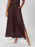 KAFFE Allie Elasticated Waist Maxi Skirt, Mid Red