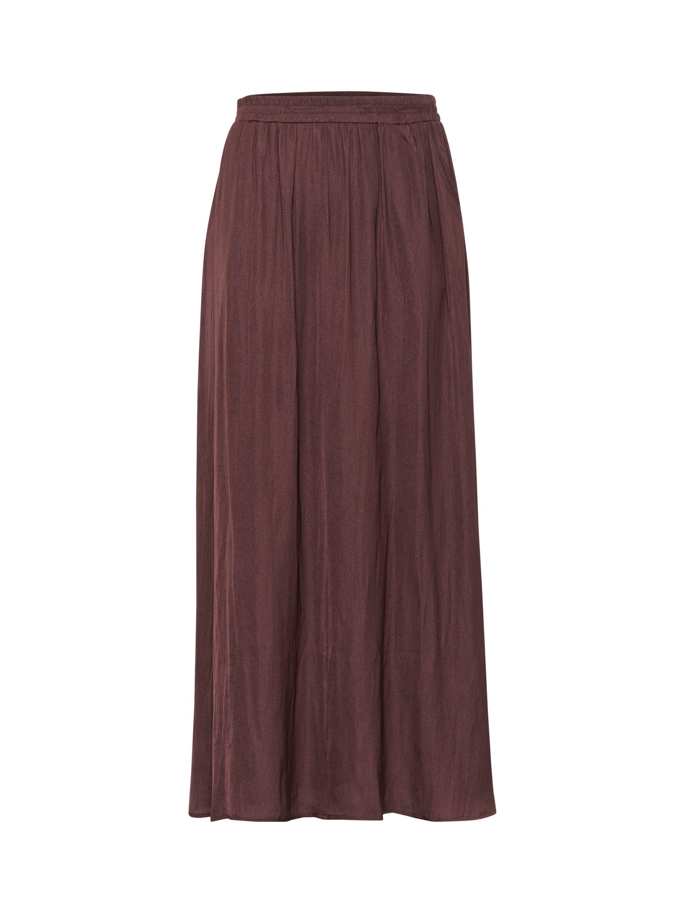 Product image 5 of 6, which shows KAFFE Allie Elasticated Waist Maxi Skirt, Mid Red, 10