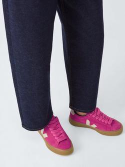 VEJA Campo Suede Trainers, Pink/Multi - view 2, Pink/Multi