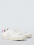 VEJA Campo Leather Trainers, White/Silver/Vio