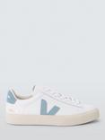 VEJA Campo Leather Trainers, White/Blue