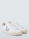 VEJA Campo Leather Trainers, White/Blue