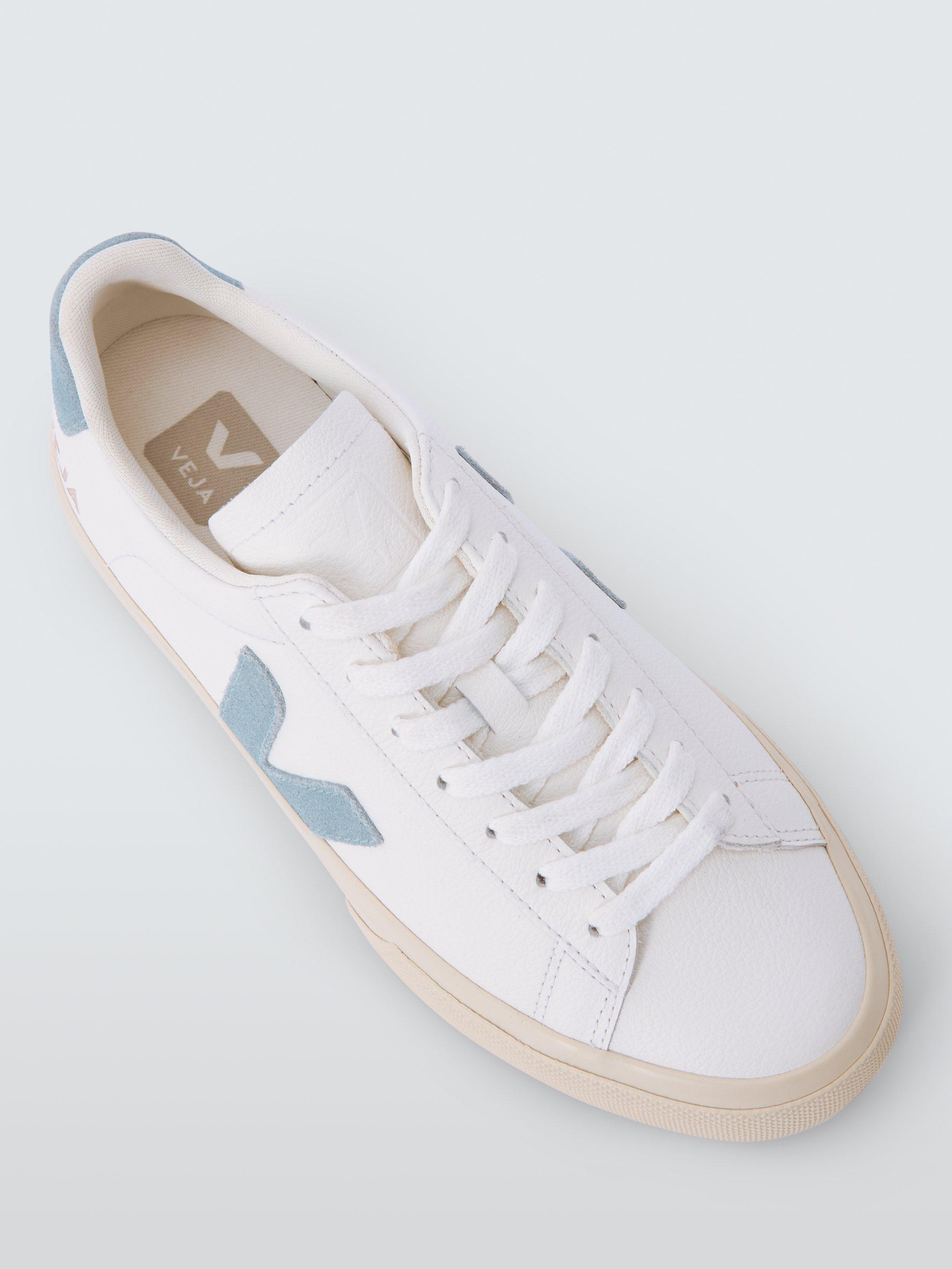 Product image 5 of 6, which shows VEJA Campo Leather Trainers, White/Blue, 4