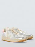 VEJA V-10 Leather Trainers, White/Silver