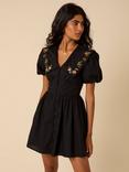 Nobody's Child Betty Short Puff Sleeve Cotton Mini Dress, Multi