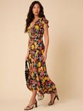 Nobody's Child Loubelle Cap Sleeve Floral Print Midi Dress, Multi