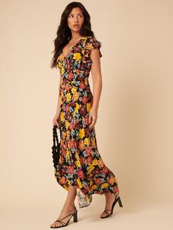 Nobody's Child Loubelle Cap Sleeve Floral Print Midi Dress, Multi - view 2, Multi