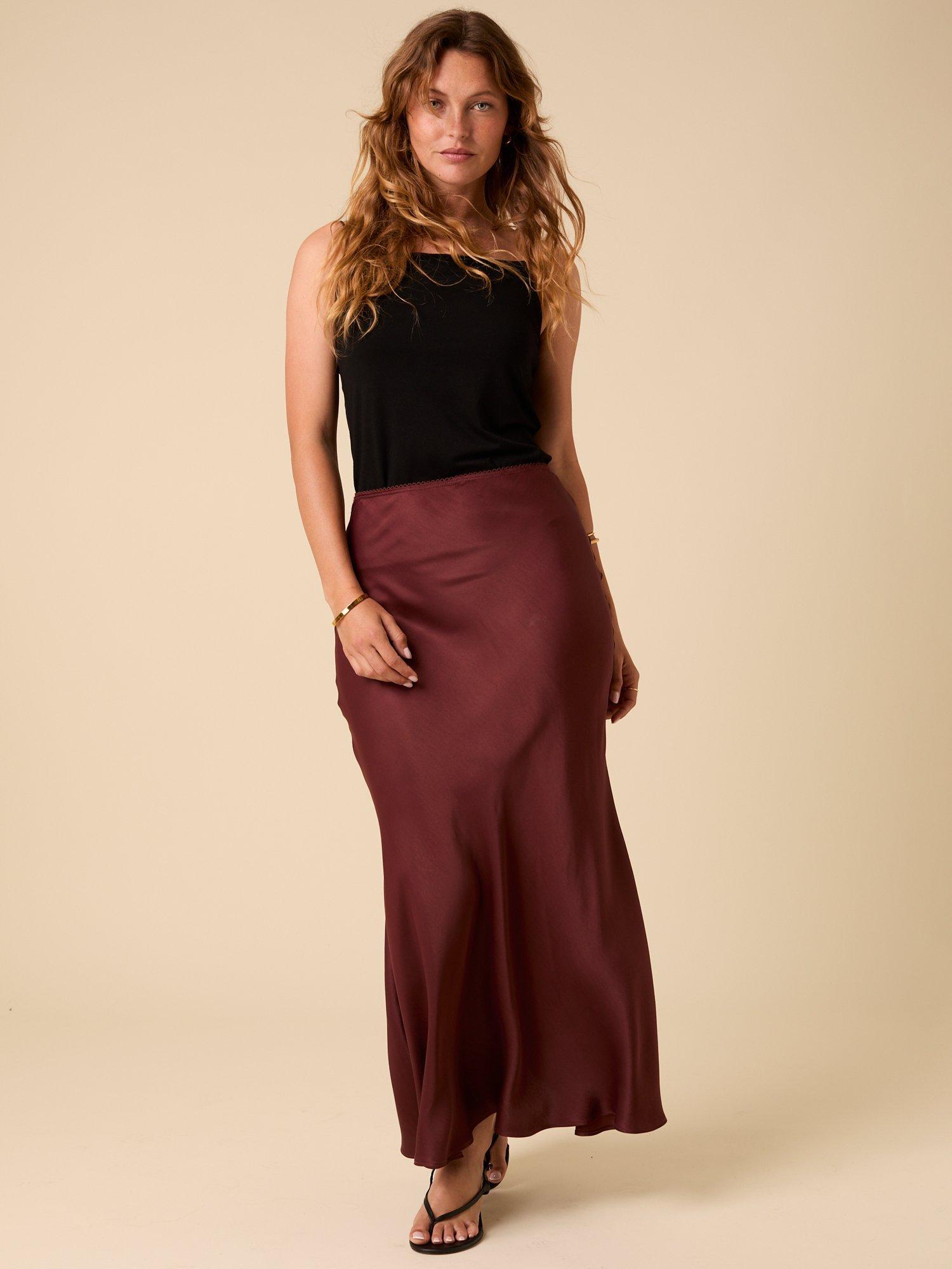 Product image 3 of 6, which shows Nobody's Child Olivia Maxi Skirt, Brown, 6