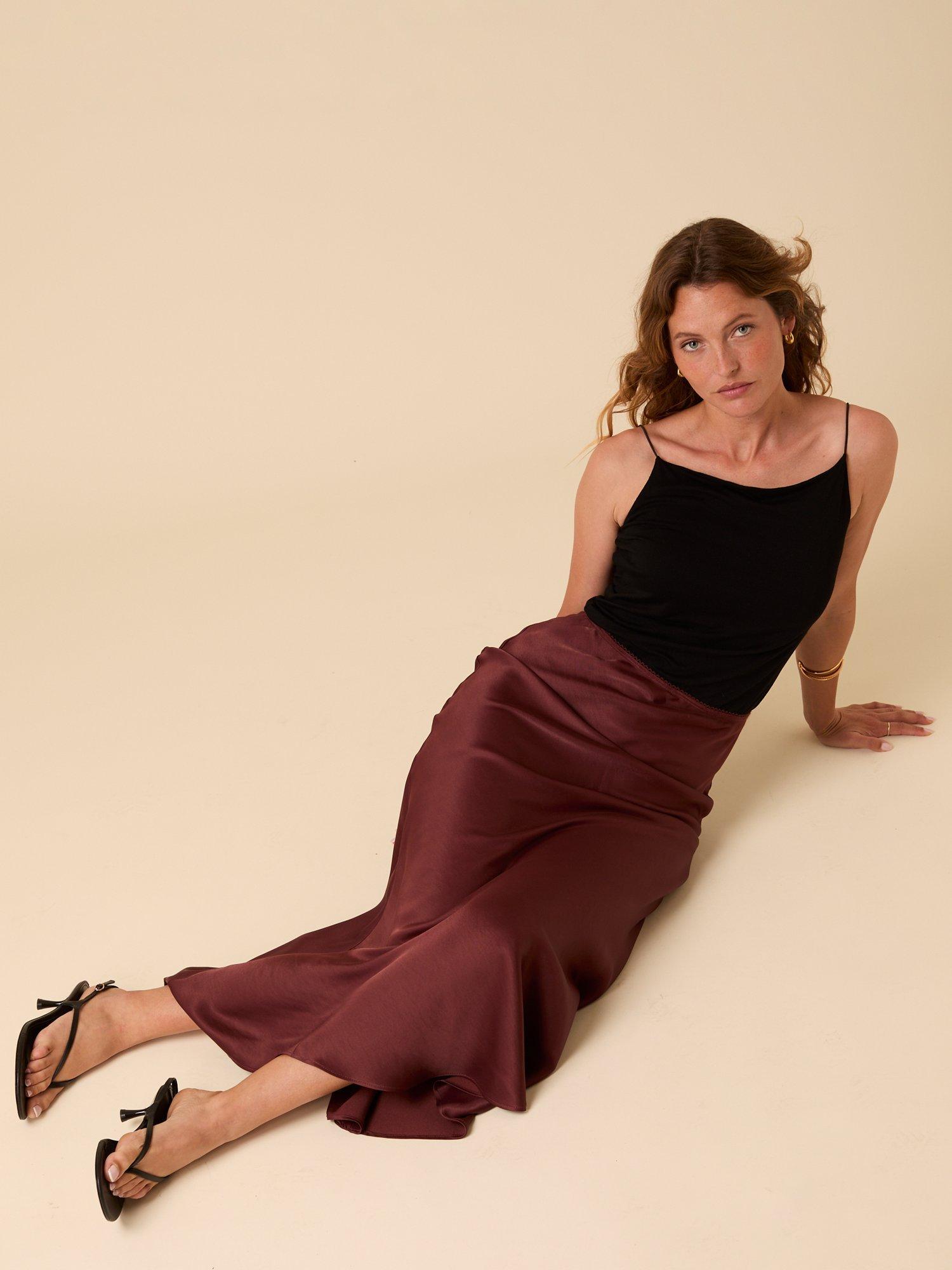 Product image 4 of 6, which shows Nobody's Child Olivia Maxi Skirt, Brown, 6