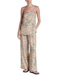 ASCENO Tulum Beachscape Print Silk Cami Top, Multi