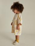 Claude & Co Kids' Opal Cotton Banana Romper, Soft Cream