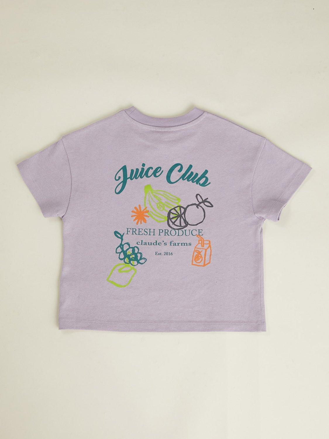 Product image 7 of 7, which shows Claude & Co  Kids' Edie Cotton Fruit Print T-Shirt, Lilac, 6-12 months
