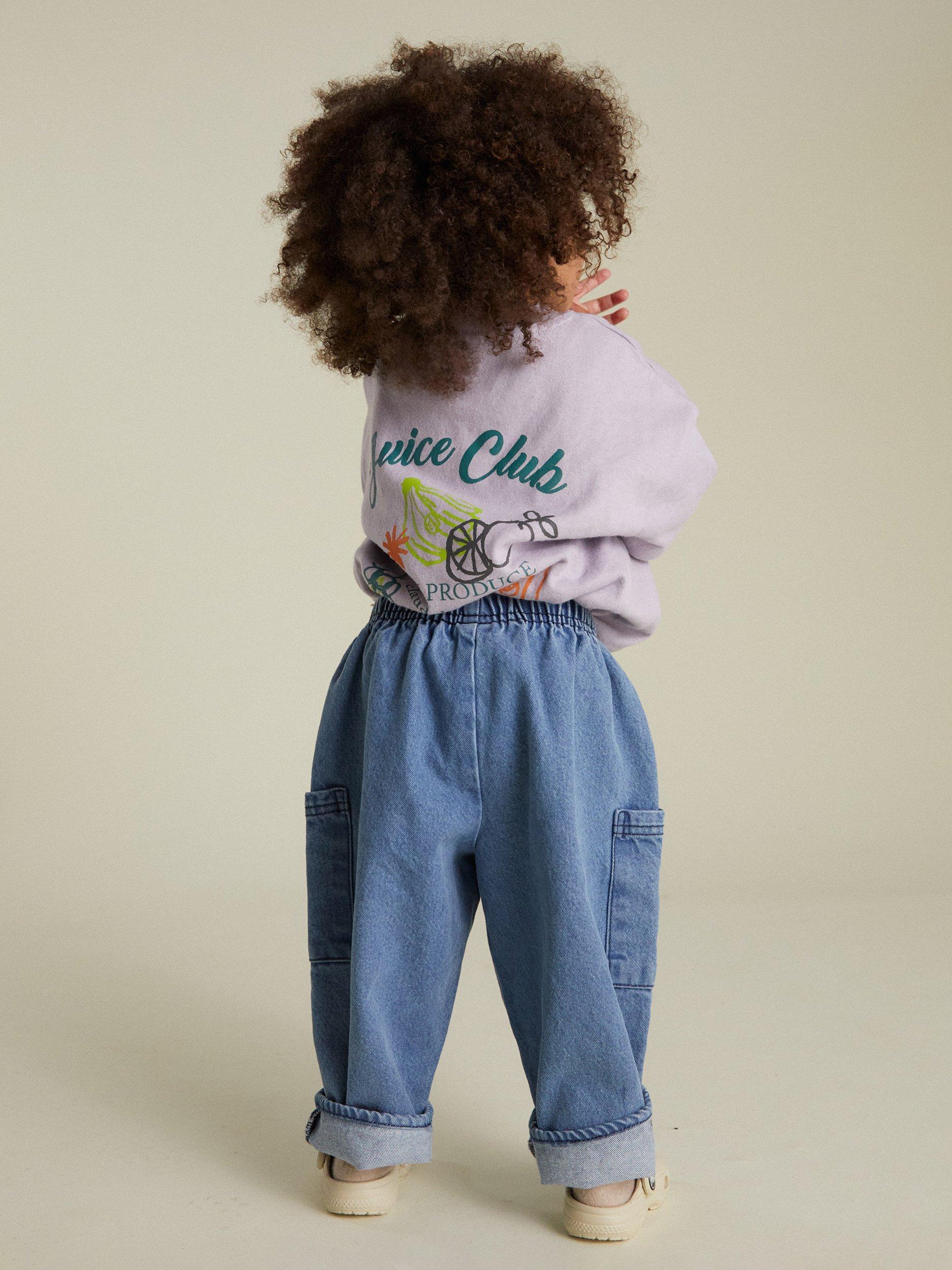 Product image 2 of 6, which shows Claude & Co Kids' Emerson Cotton Jeans, Blue Denim, 3-6 months