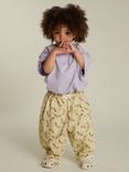 Claude & Co Kids' Rian Cotton Banana Trousers, Off-white