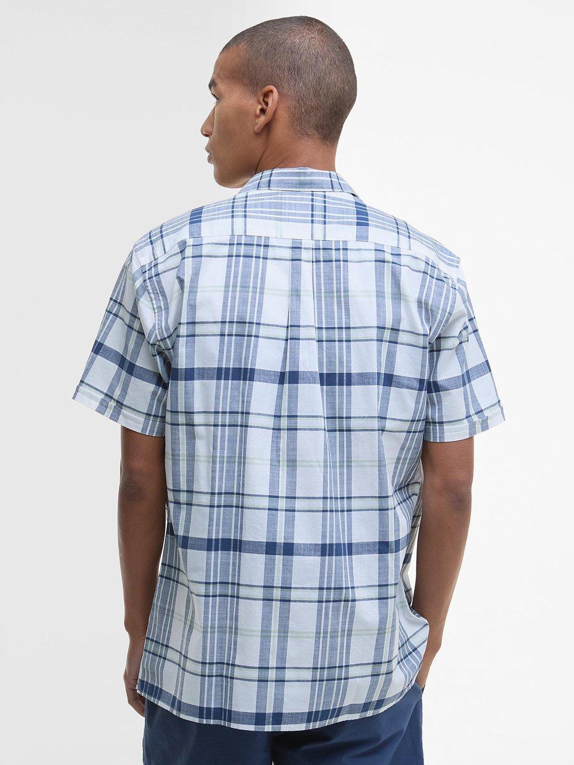 Product image 2 of 6, which shows Barbour Grassbeach Highland Check Cotton Shirt, White, S
