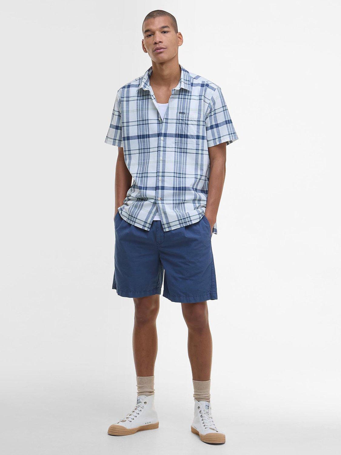 Product image 3 of 6, which shows Barbour Grassbeach Highland Check Cotton Shirt, White, S