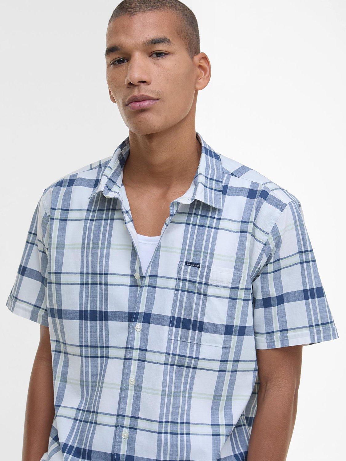 Product image 5 of 6, which shows Barbour Grassbeach Highland Check Cotton Shirt, White, S