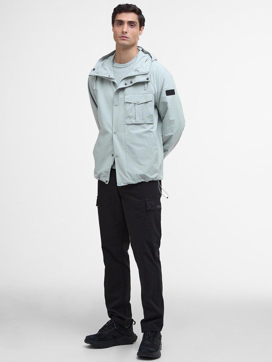Product image 3 of 8, which shows Barbour International Ashkirk Showerproof Jacket, Mineral Grey, S