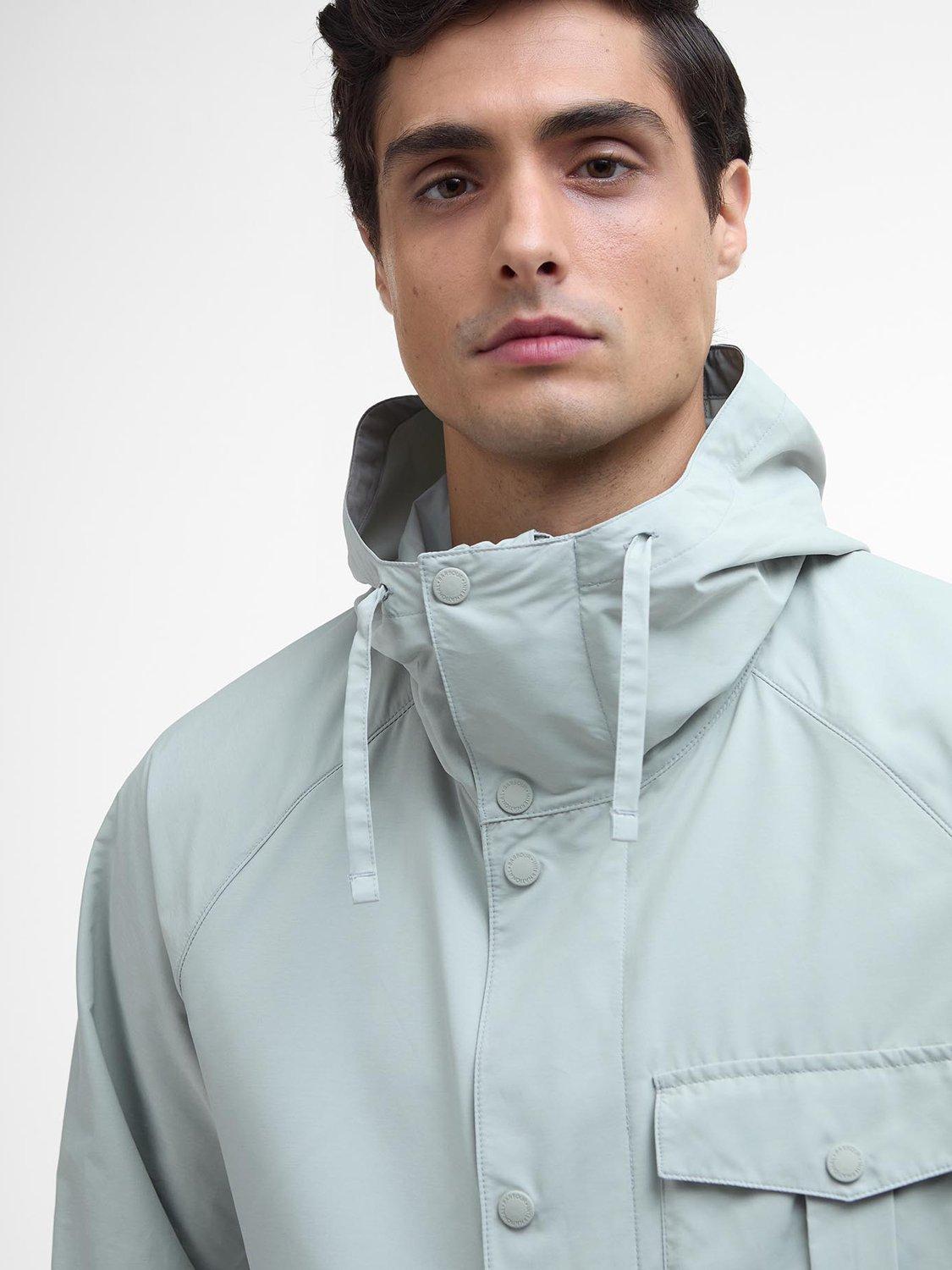 Product image 5 of 8, which shows Barbour International Ashkirk Showerproof Jacket, Mineral Grey, S