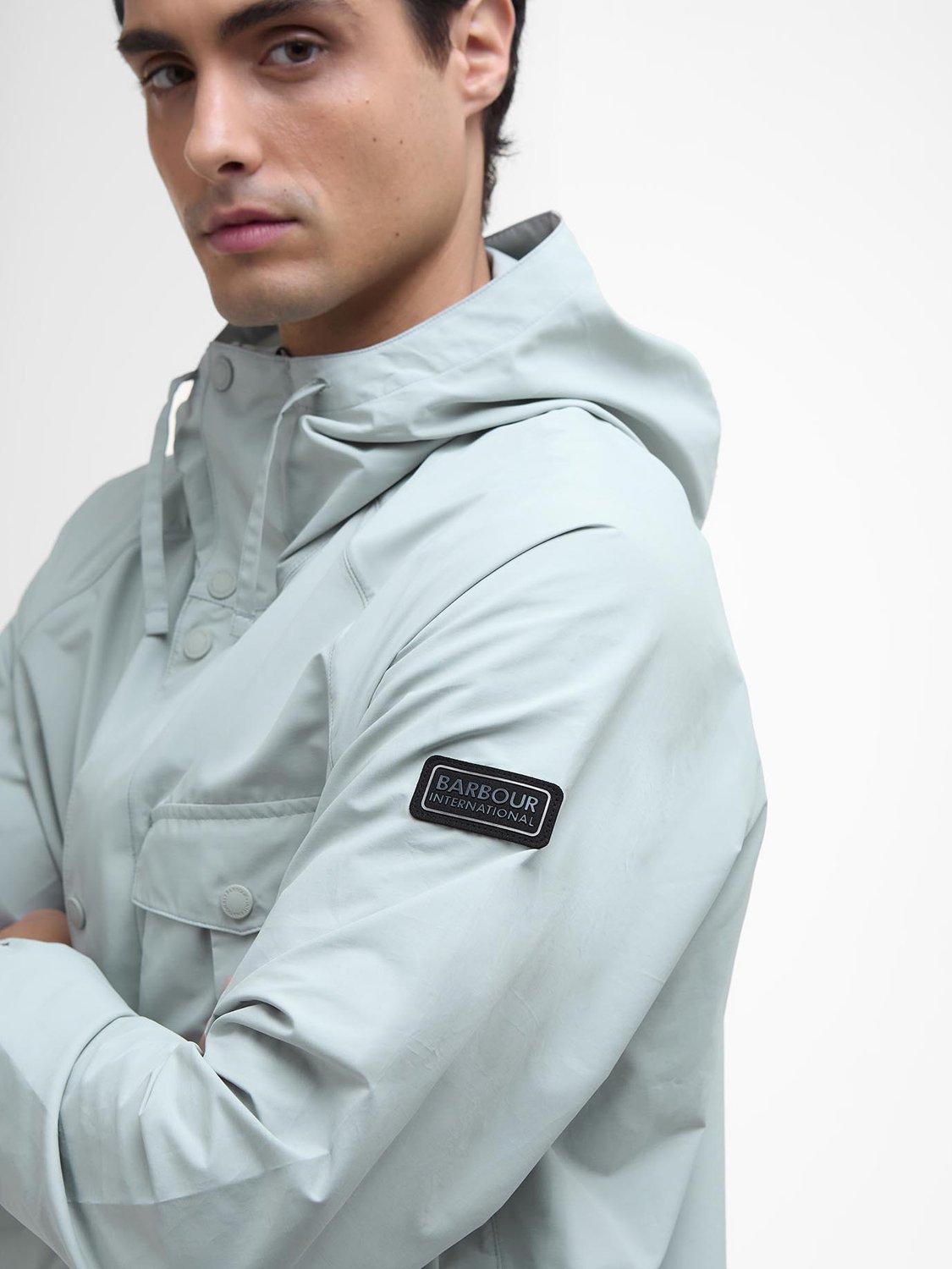 Product image 6 of 8, which shows Barbour International Ashkirk Showerproof Jacket, Mineral Grey, S