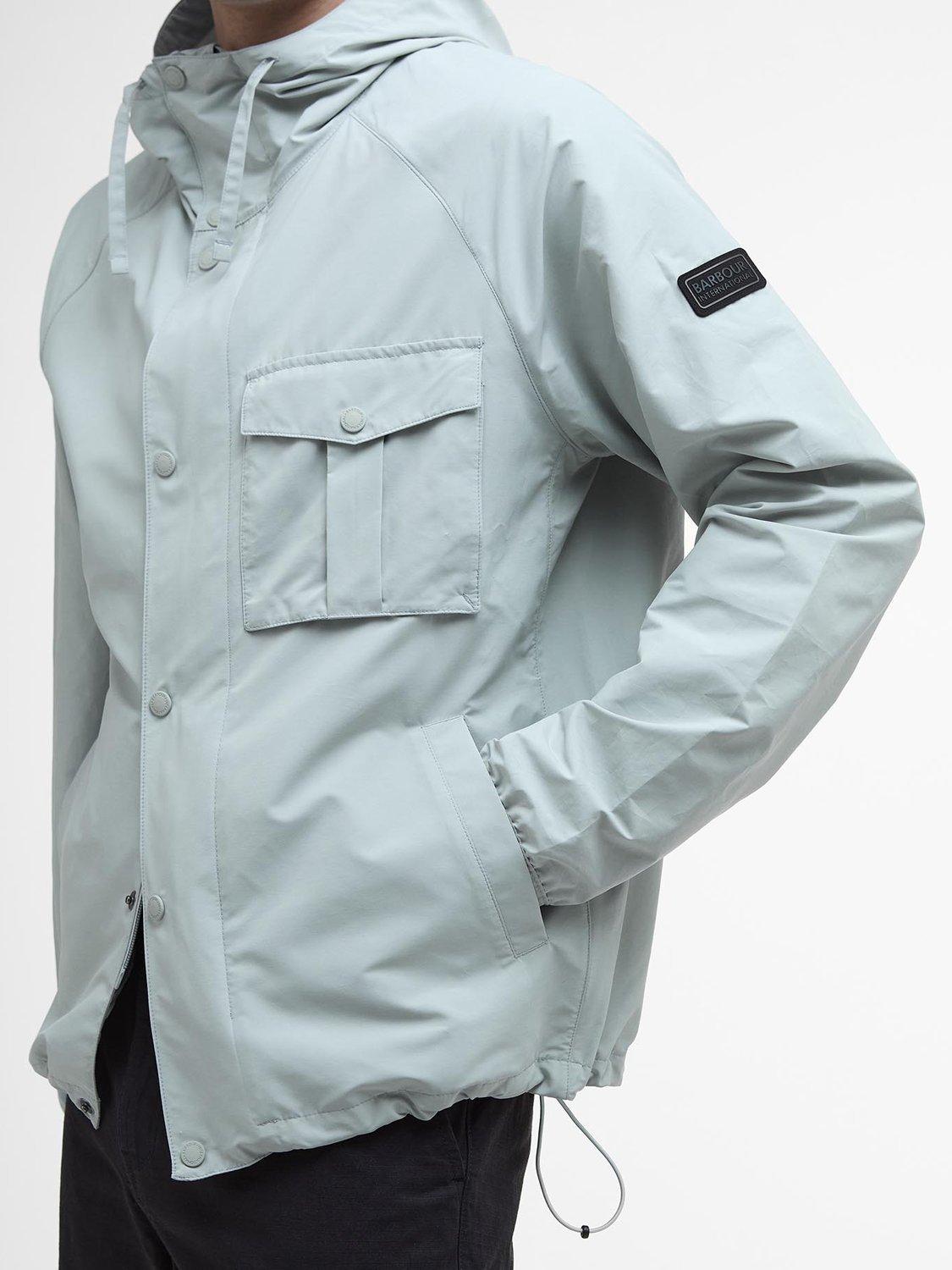 Product image 7 of 8, which shows Barbour International Ashkirk Showerproof Jacket, Mineral Grey, S
