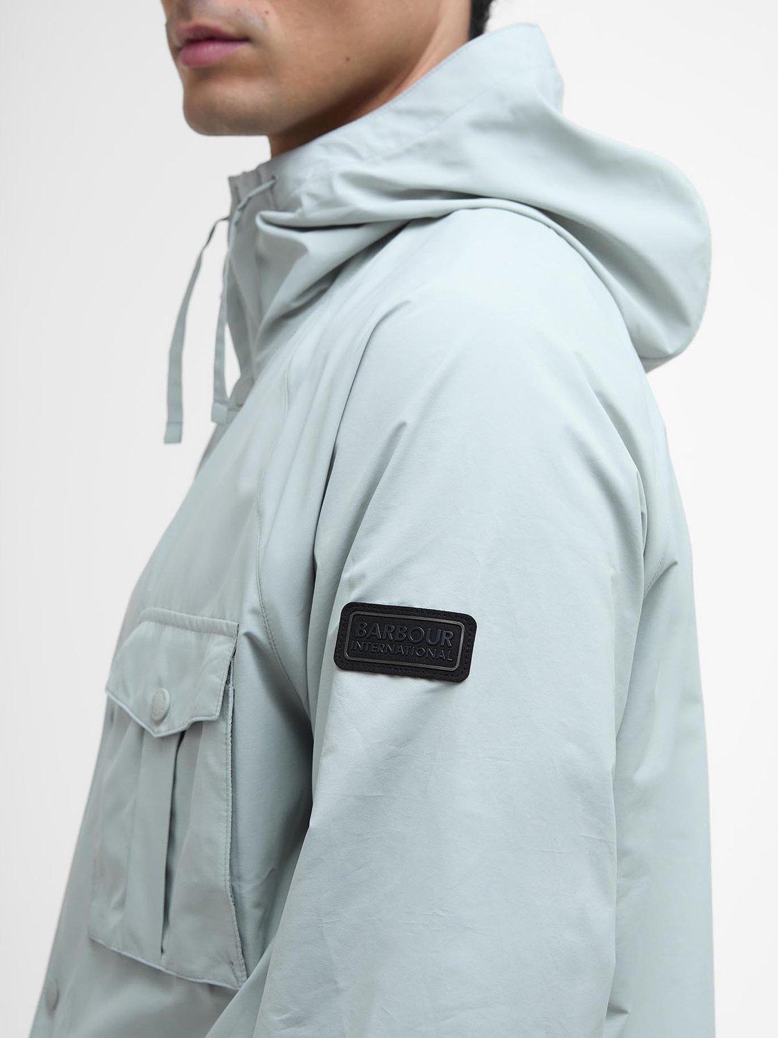Product image 8 of 8, which shows Barbour International Ashkirk Showerproof Jacket, Mineral Grey, S
