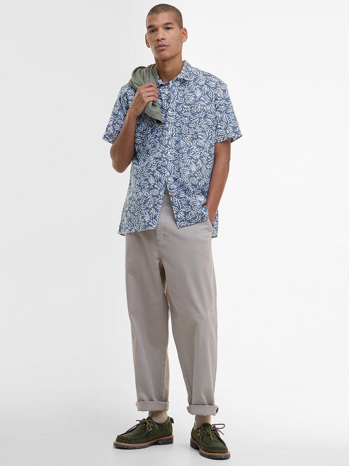 Product image 3 of 6, which shows Barbour Jackstone Cotton Shirt, Dark Denim, S
