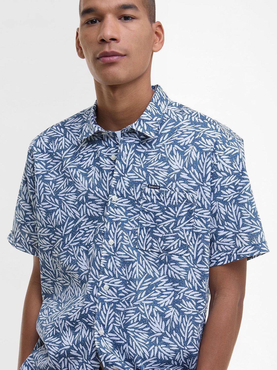 Product image 5 of 6, which shows Barbour Jackstone Cotton Shirt, Dark Denim, S