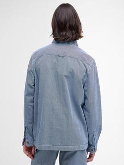 Barbour Tindale Cotton Overshirt - view 2, Bleached Blue
