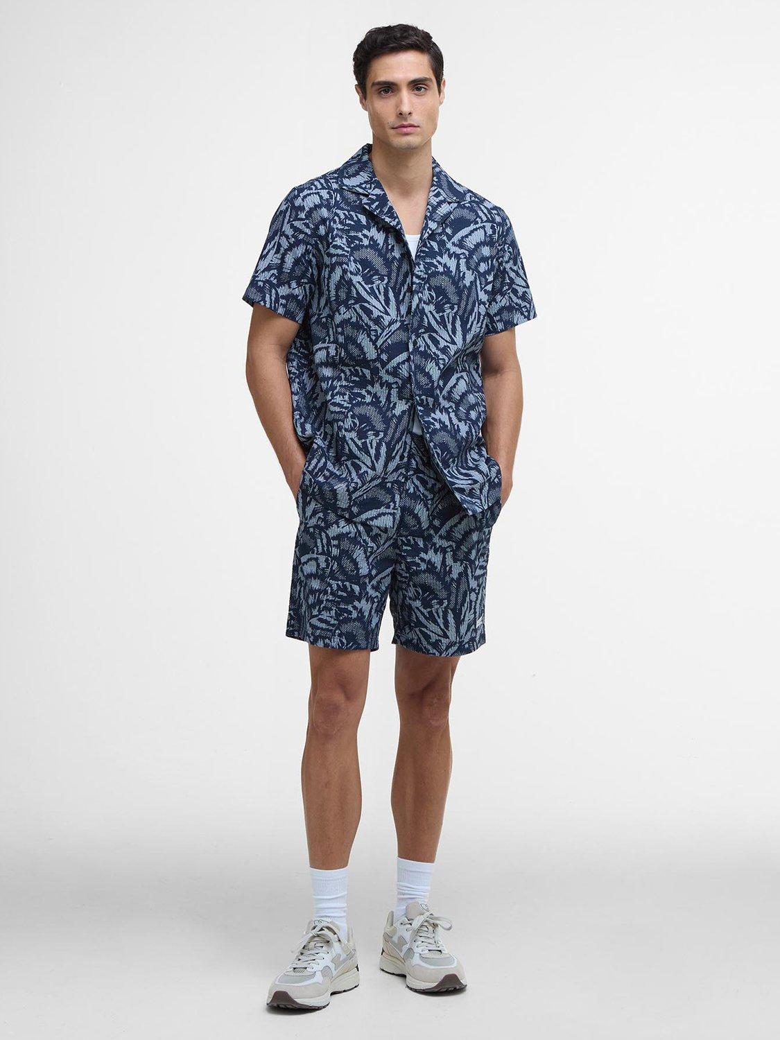 Product image 3 of 6, which shows Barbour International Kew Cotton Shirt, Navy, S