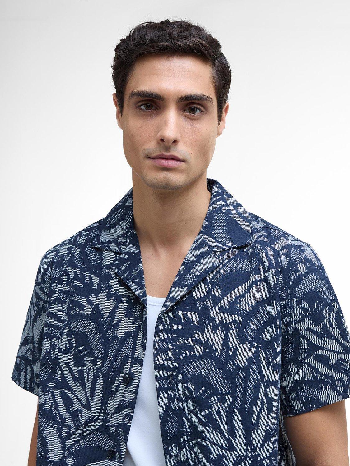 Product image 6 of 6, which shows Barbour International Kew Cotton Shirt, Navy, S