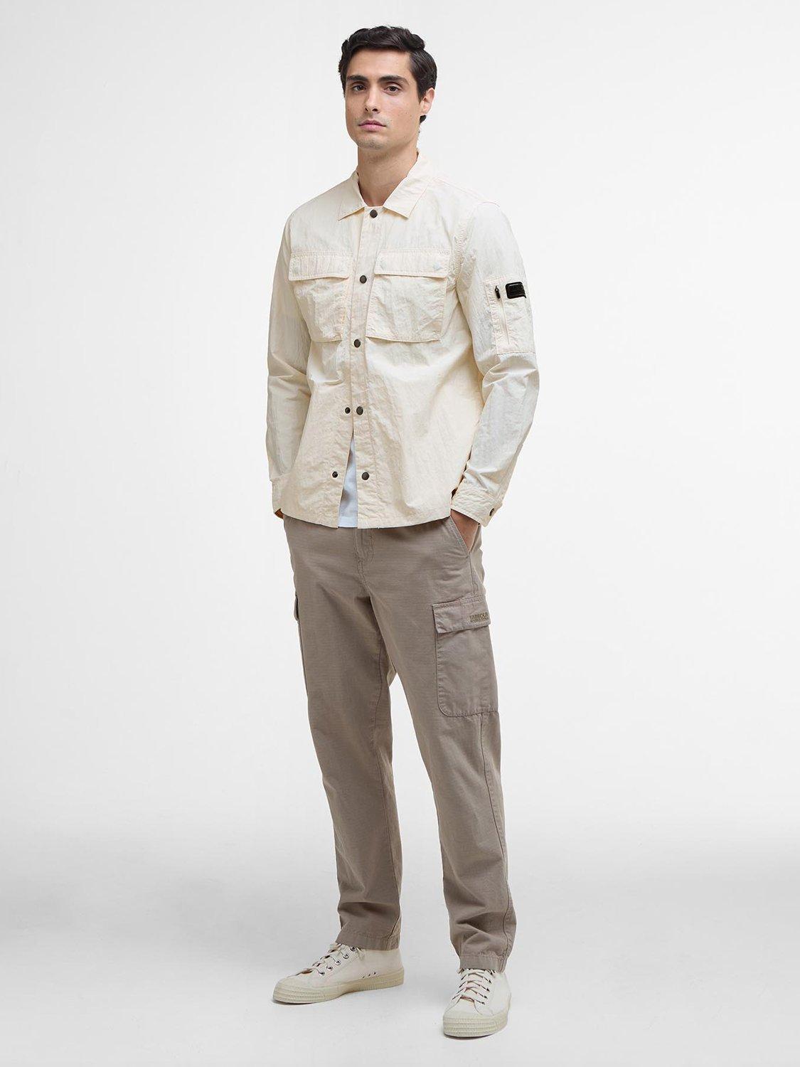 Product image 3 of 7, which shows Barbour International Scots Overshirt, Whisper White, L