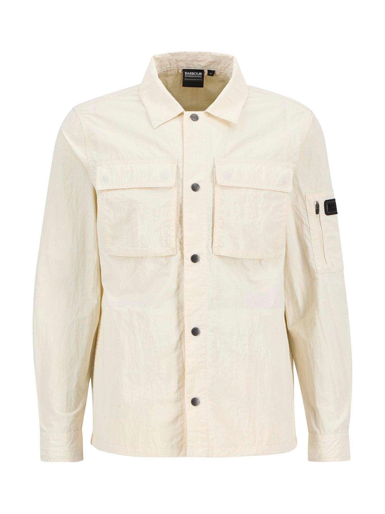 Product image 4 of 7, which shows Barbour International Scots Overshirt, Whisper White, L