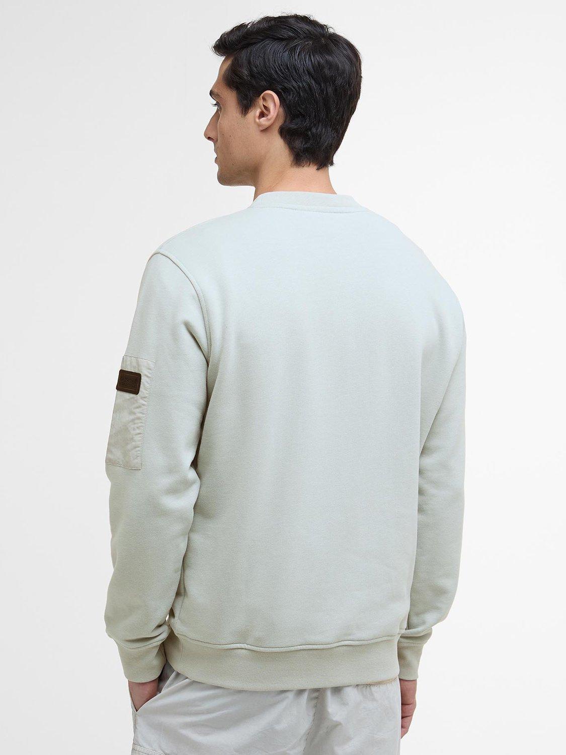 Product image 2 of 6, which shows Barbour International Grip Cotton Blend Sweatshirt, Mineral Grey, S