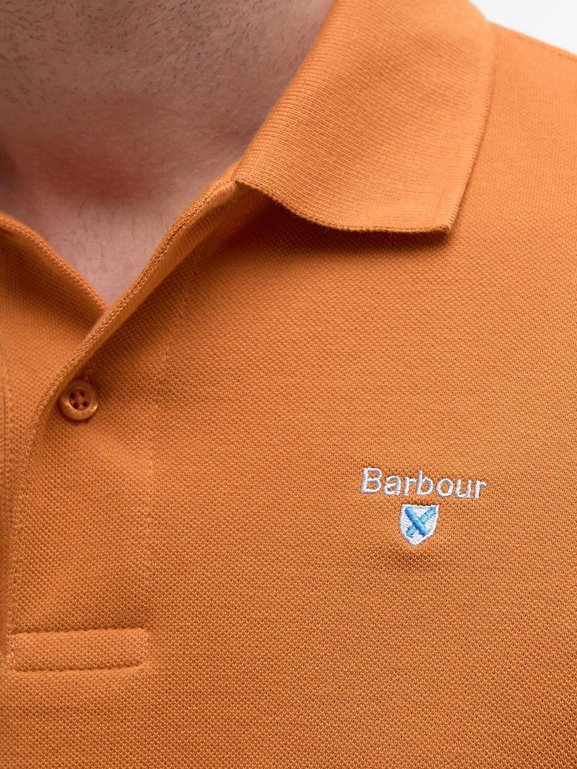 Product image 6 of 6, which shows Barbour Sports Cotton Polo Shirt, Sunset Haze, S