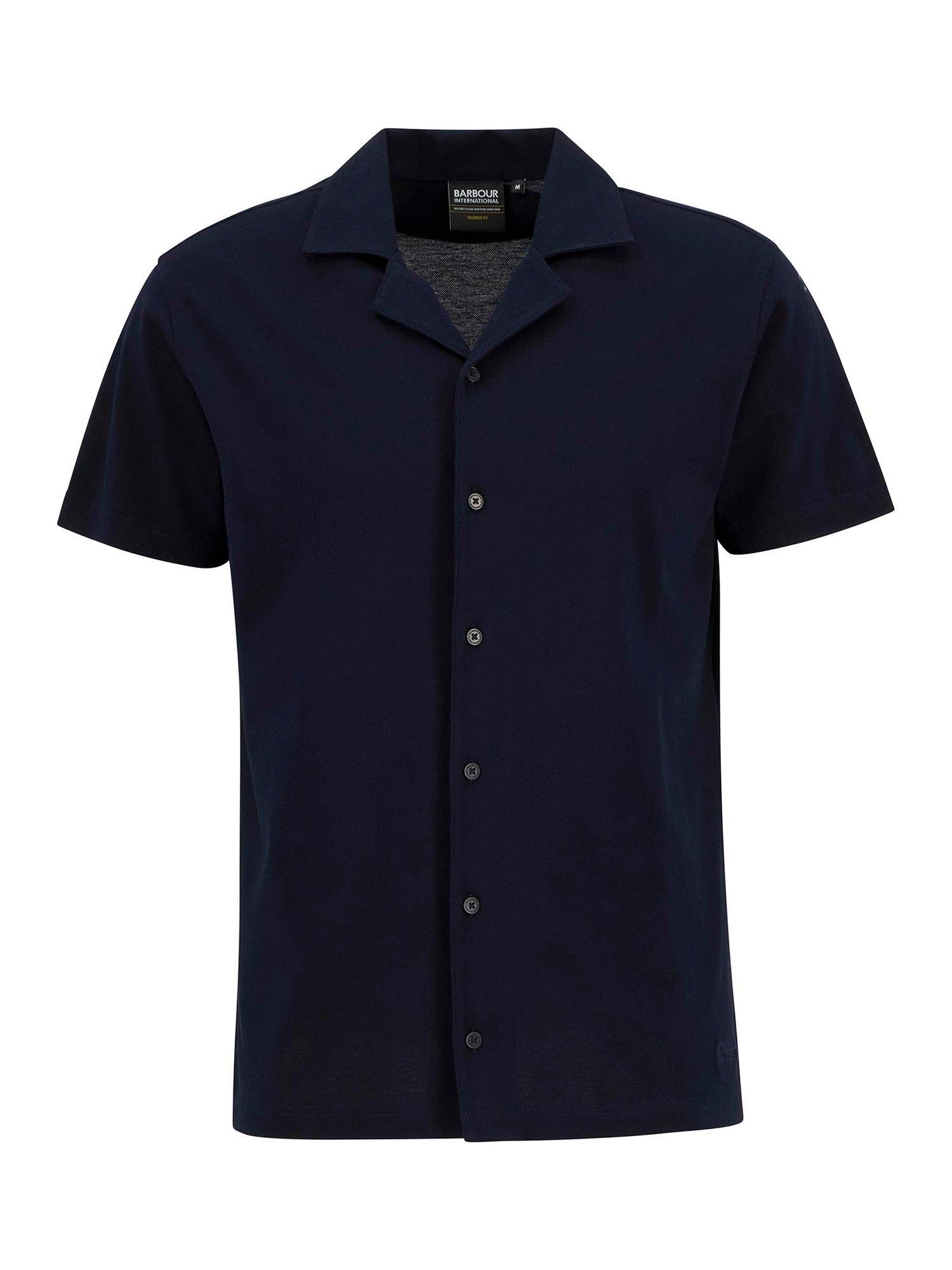 Product image 4 of 6, which shows Barbour International Tonto Cotton Shirt, Navy, S