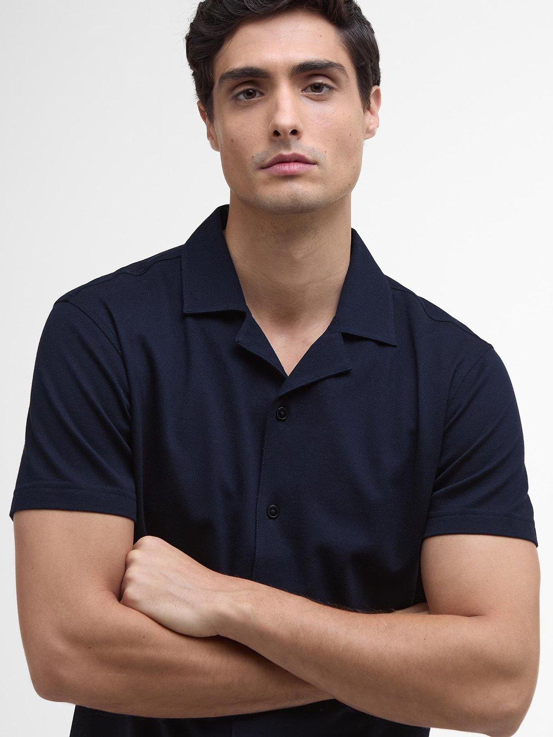 Product image 5 of 6, which shows Barbour International Tonto Cotton Shirt, Navy, S