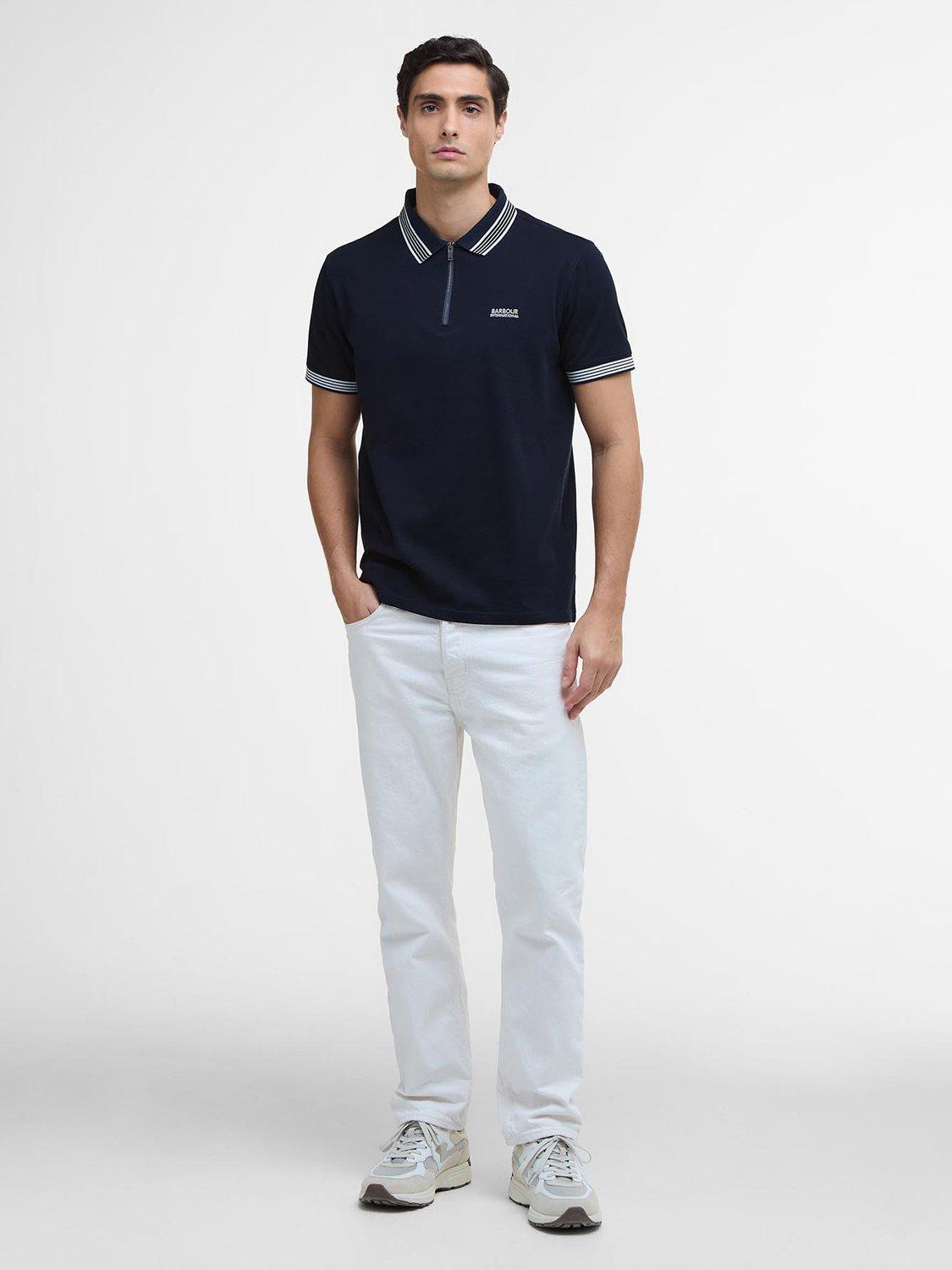 Product image 3 of 6, which shows Barbour International Upham Polo Shirt, Navy, S