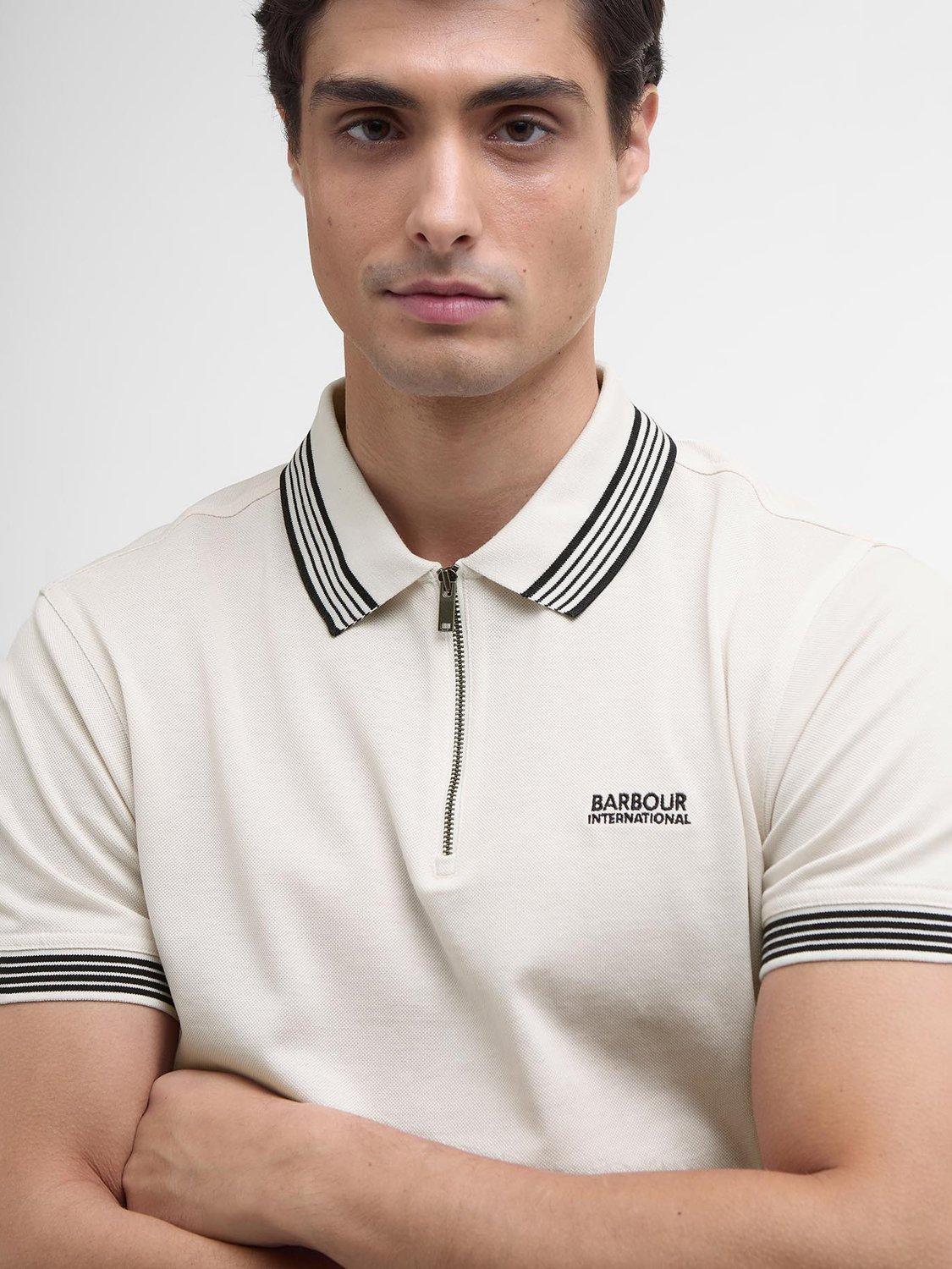 Product image 5 of 6, which shows Barbour International Upham Polo Shirt, Whisper White, S