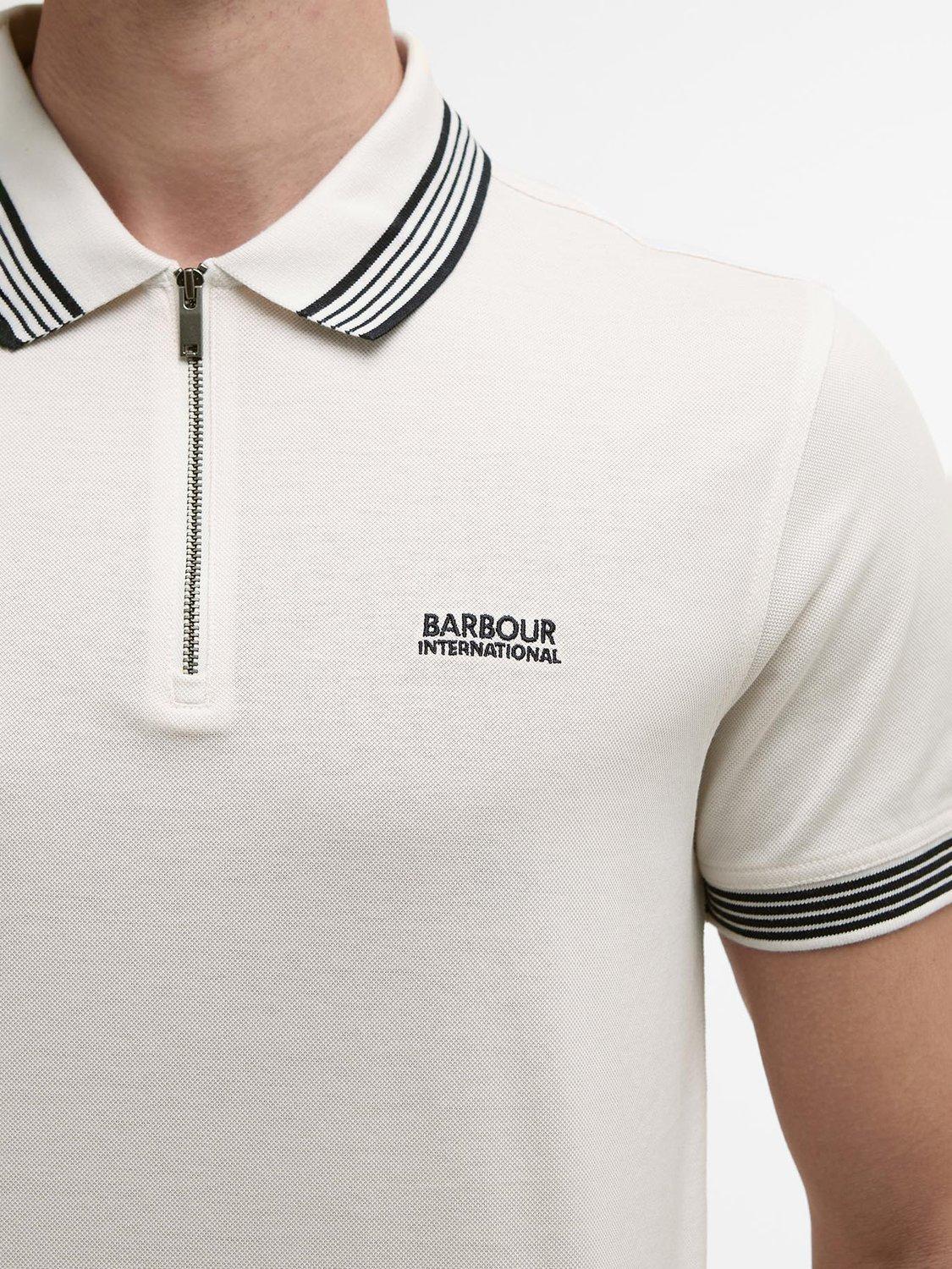 Product image 6 of 6, which shows Barbour International Upham Polo Shirt, Whisper White, S