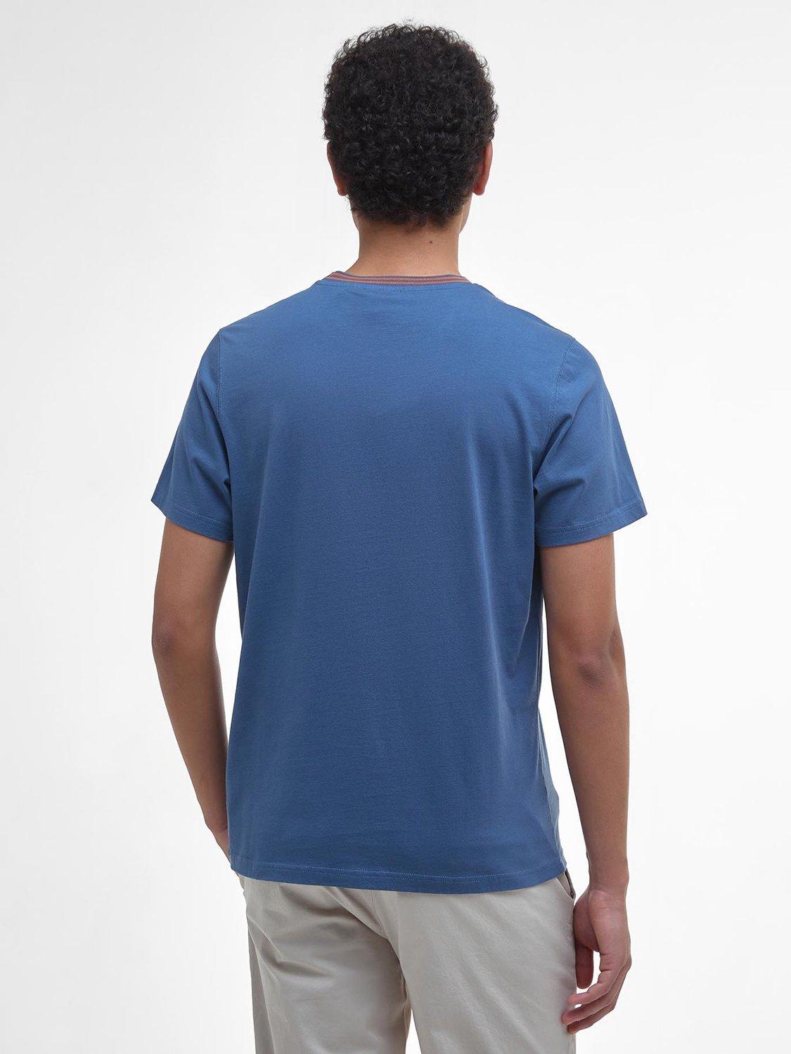Product image 2 of 6, which shows Barbour Austwick Cotton T-Shirt, Dark Denim, S