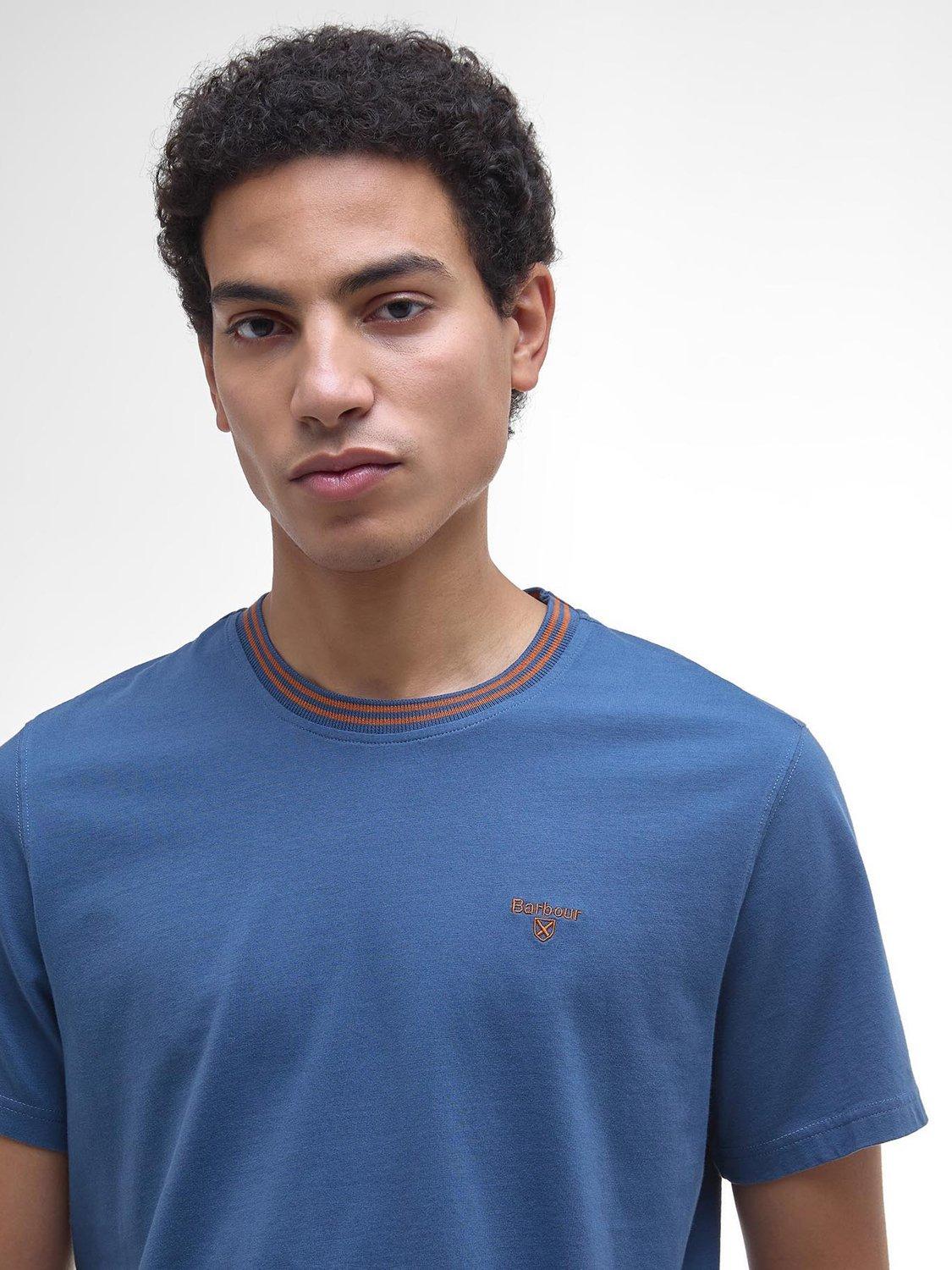 Product image 5 of 6, which shows Barbour Austwick Cotton T-Shirt, Dark Denim, S