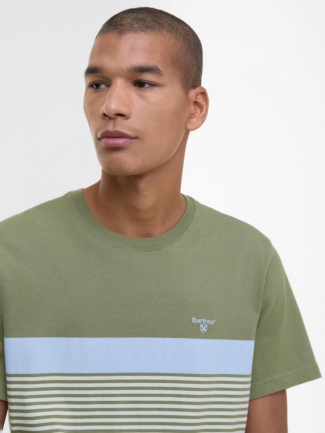 Product image 5 of 6, which shows Barbour Braeside Cotton T-Shirt, Light Moss, S