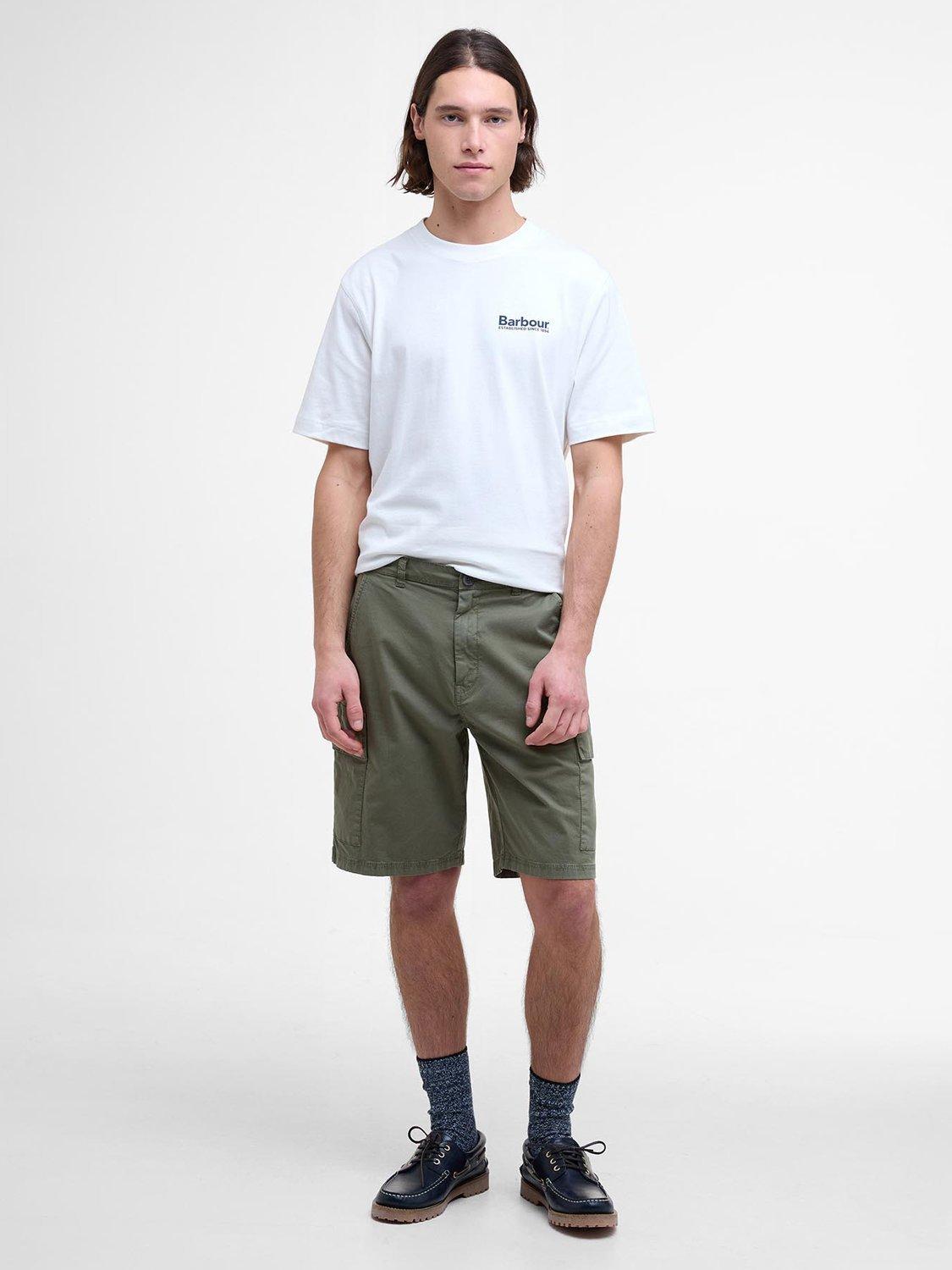 Product image 3 of 7, which shows Barbour Moonwell Cotton T-Shirt, Whisper White, S