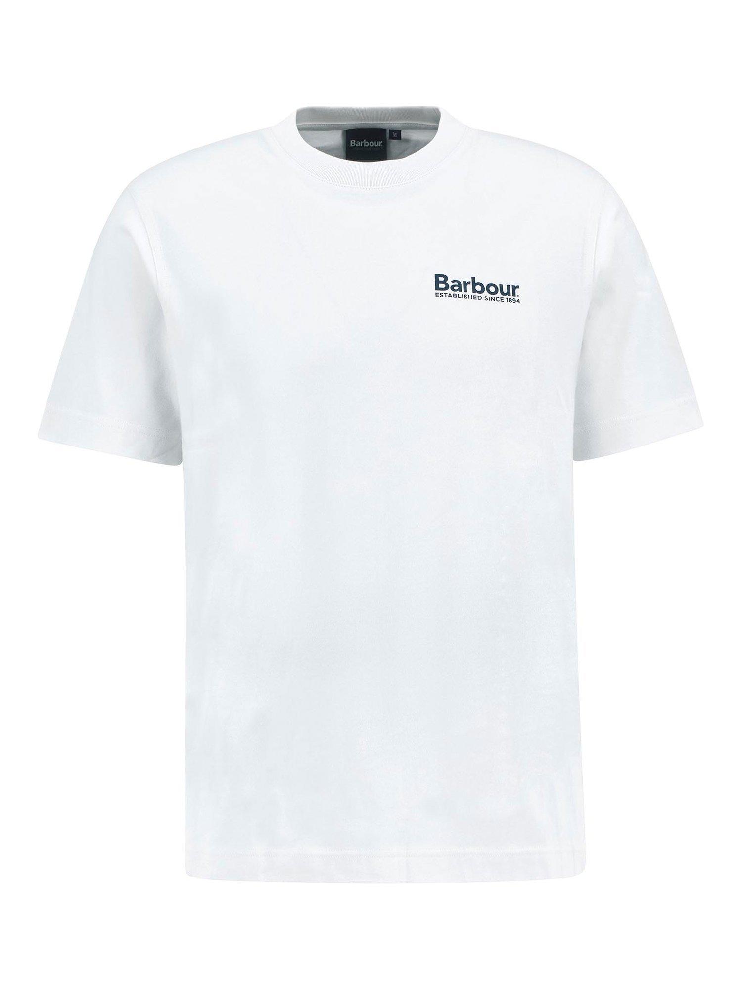Product image 4 of 7, which shows Barbour Moonwell Cotton T-Shirt, Whisper White, S