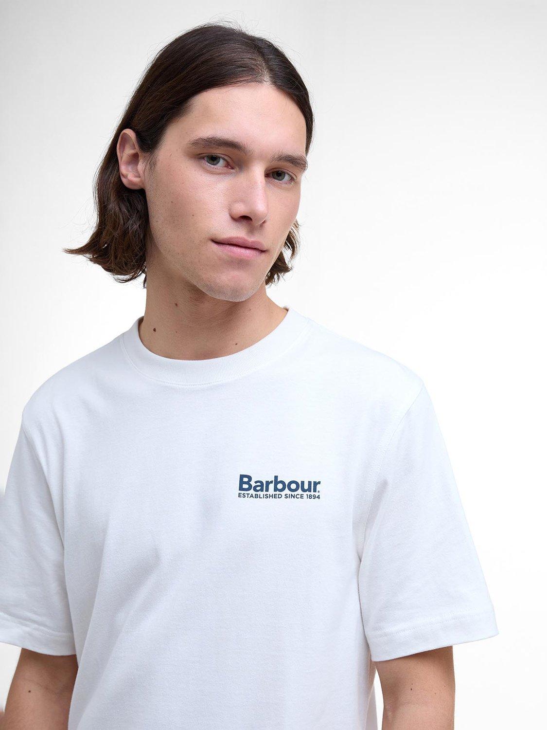 Product image 5 of 7, which shows Barbour Moonwell Cotton T-Shirt, Whisper White, S