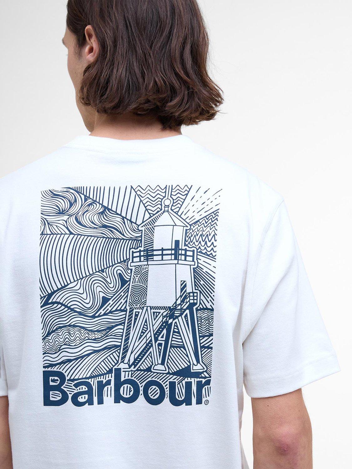 Product image 6 of 7, which shows Barbour Moonwell Cotton T-Shirt, Whisper White, S