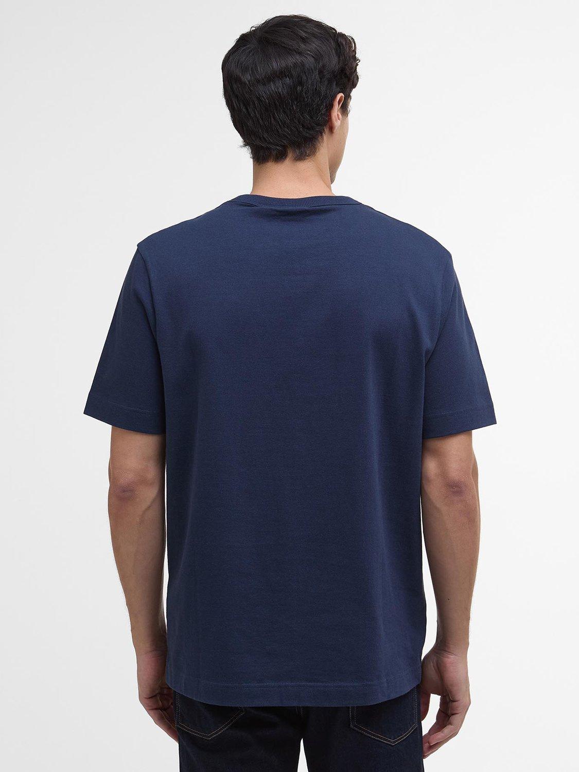 Product image 2 of 5, which shows Barbour International Bento Cotton T-Shirt, Navy, S