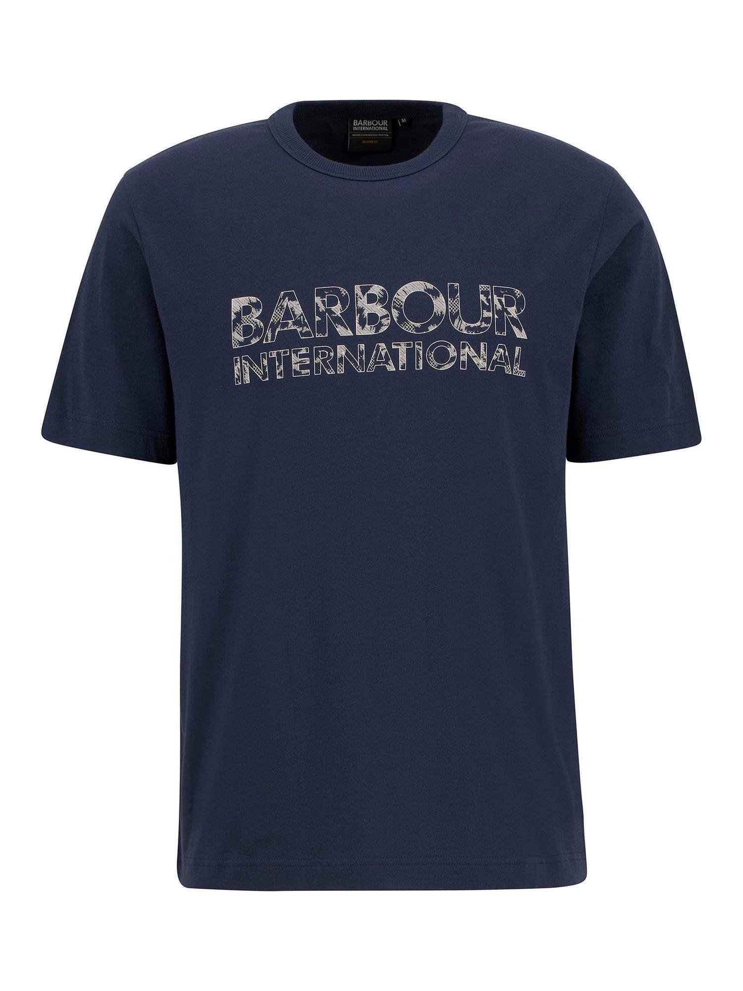 Product image 4 of 5, which shows Barbour International Bento Cotton T-Shirt, Navy, S