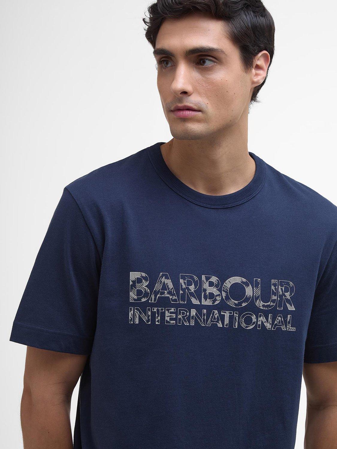 Product image 5 of 5, which shows Barbour International Bento Cotton T-Shirt, Navy, S